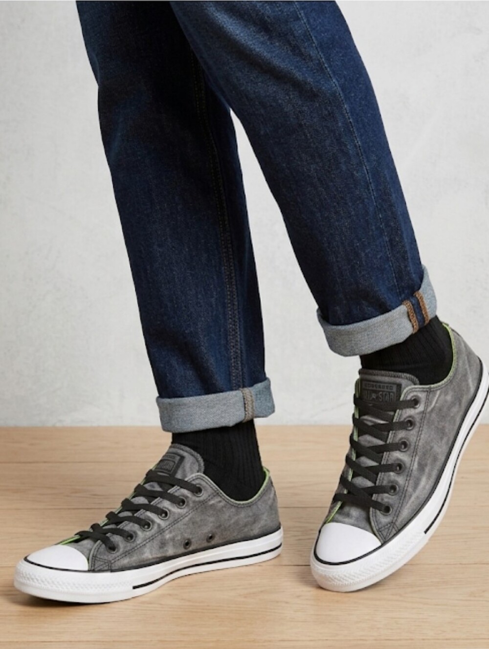 Converse Chuck Taylor All Star Low Top Distressed Grey Sneakers - Unisex